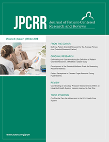 Journal of Patient-Centered Research and Reviews (JPCRR)